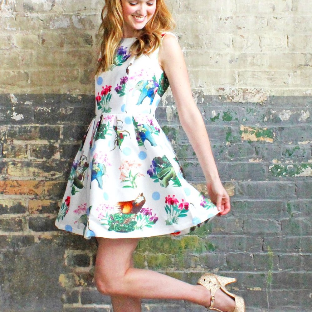 NWT Pink Martini Floral Safari Party Dress
